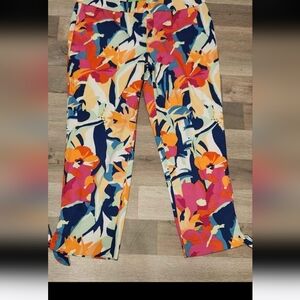 pappagallo colorful Slacks sz 10
